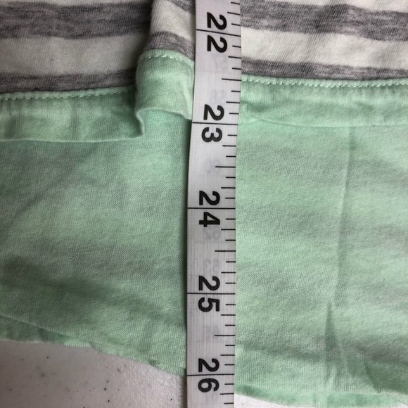 Gap Reversible Hooded Pullover Top Gray Stripe - Picture 6 of 6